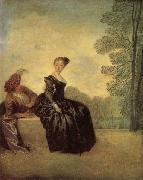 Jean-Antoine Watteau A Capricious Woman china oil painting reproduction